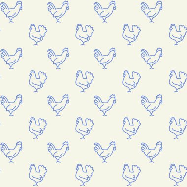 Çiftlik hayvanları ikon desenleri. Evcil, sorunsuz bir arka plan. Kusursuz desen vektör çizimi