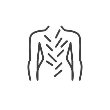 Akupunktur tedavi çizgisi simgesi