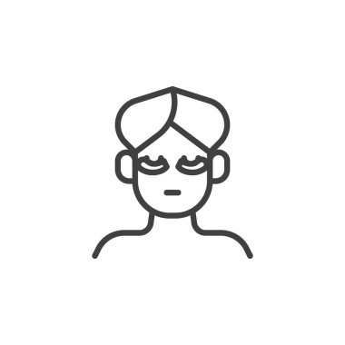 Güzellik tedavi çizgisi simgesi