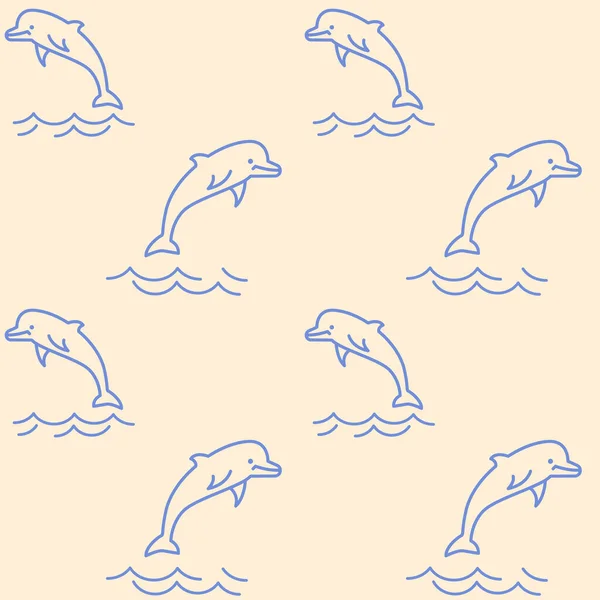 Иконки дельфинов — стоковый вектор