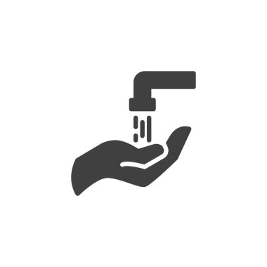 Yıkanan eller vektör simgesi