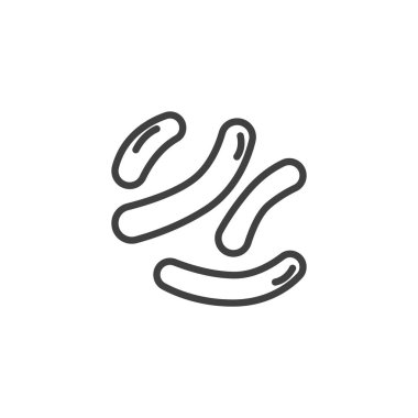 Kök hücre bakteri çizgi simgesi