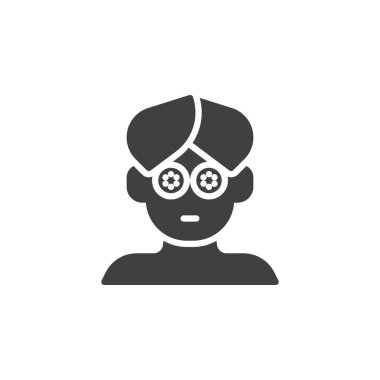 Yüz maskesi, cilt bakımı ikonu