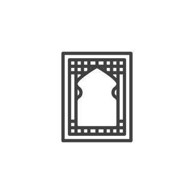 Cami pencere çizgisi simgesi