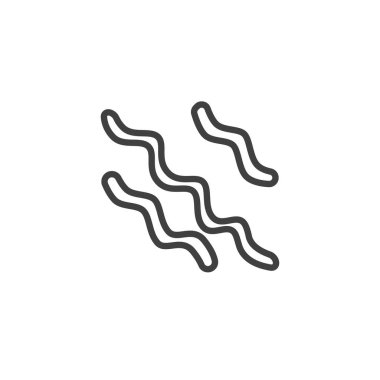 Spiral bakteri çizgi simgesi