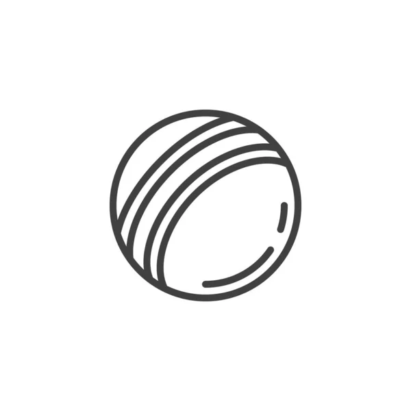 Icono de línea de bola de goma — Vector de stock