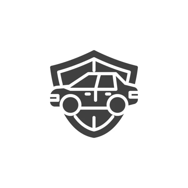 Car insurance vector icon — Stock Vector
