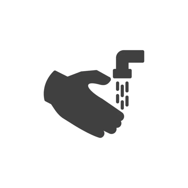 Kézi és vízcsapvektor ikon — Stock Vector