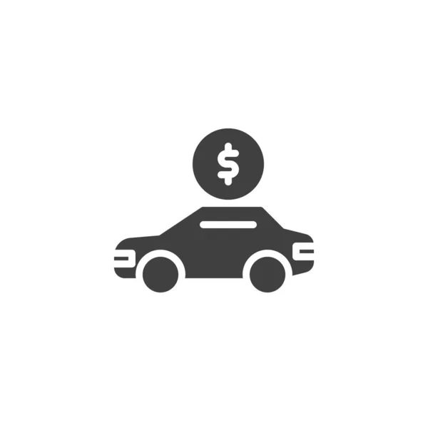 Precio del coche icono vector — Vector de stock