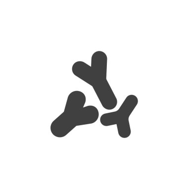 Bifidobakteri hücre vektör simgesi