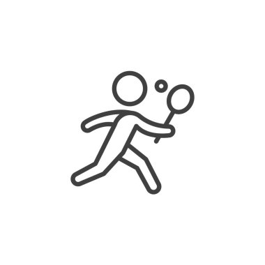 Tenis oyuncusu satır simgesi