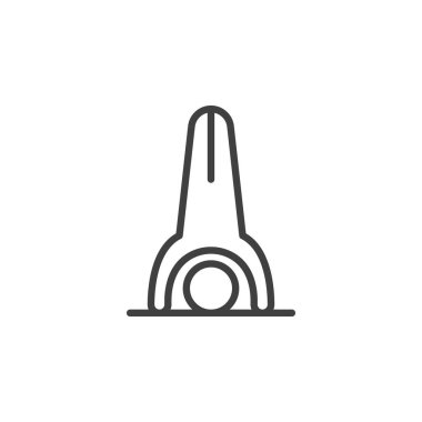 Baş harfi poz çizgisi simgesi