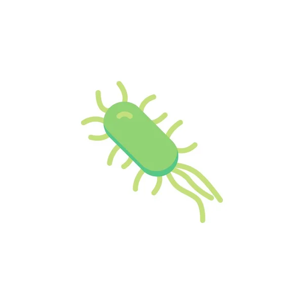 E. Coli Bacteriën Infectie platte pictogram — Stockvector