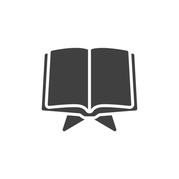 Öppna Koranen bok vektor ikon. — Stock vektor
