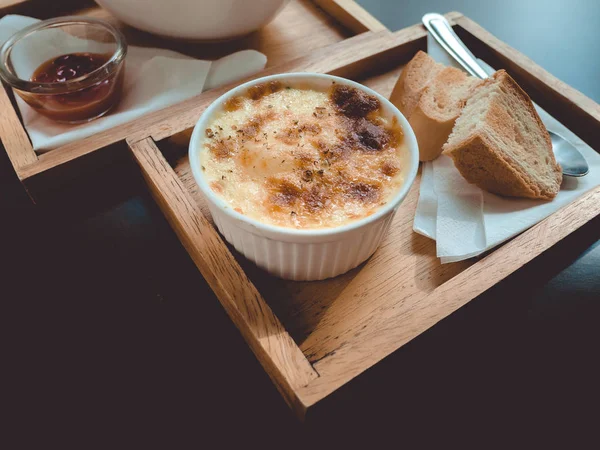 peynirli ıspanak lezzetli yemek üst görünümü