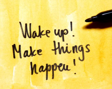 siyah el yazınızla not