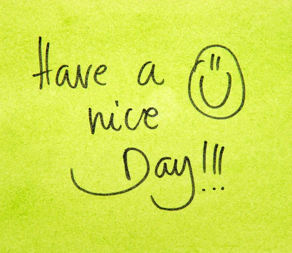 Phrase have a nice day — Stock Photo, Image
