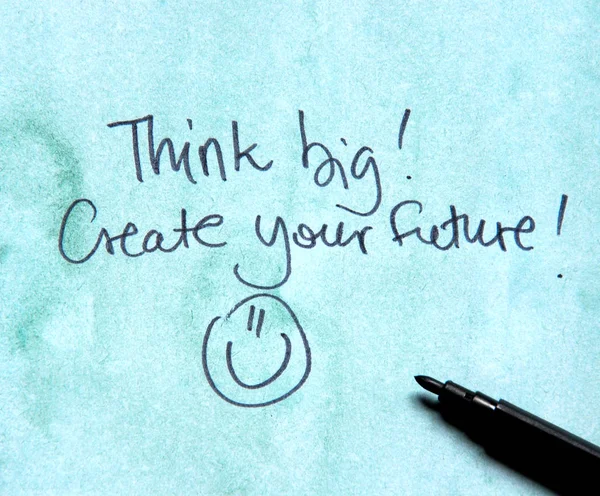Pensa in grande e crea il tuo futuro — Foto Stock