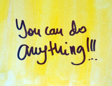 bir şey yapamazsın