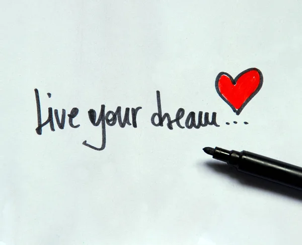 Live your dream — Stock Photo, Image