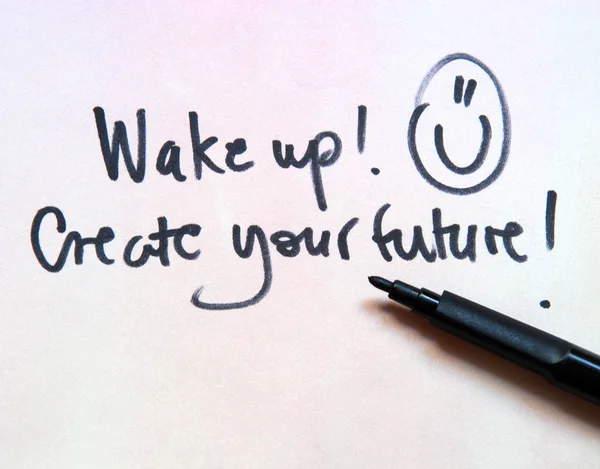 Wake up and create your future — Stock Photo, Image