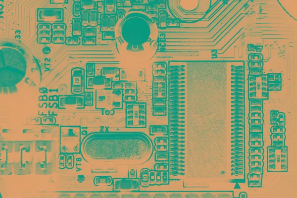 Circuit Board Electronic Computer Hardware Technology Components Motherboard Digital Science — Stock Photo, Image