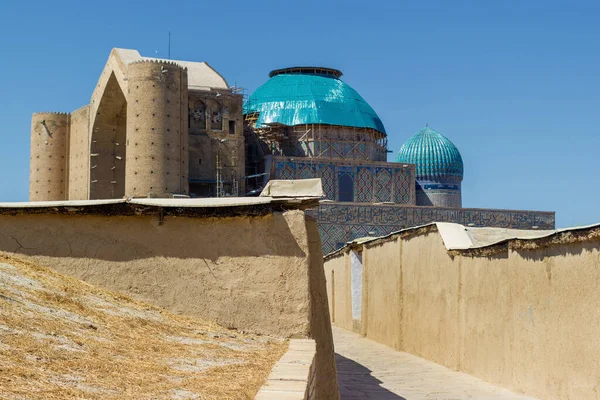 Mausoleum Abad Pertengahan Khoja Ahmed Yasawi Kota Turkestan Selatan Kazakhstan — Stok Foto