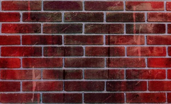 Fundo Grunge Fresco Moderno Vermelho Tijolo Cimento Fundo — Fotografia de Stock