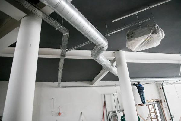 installation of ventilation in the room, repair in the room