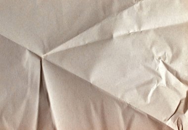 Arkaplan olarak boş buruşmuş kağıt tabakasını izole et