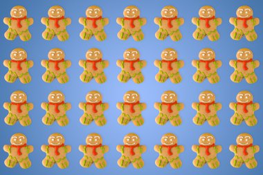 Zencefilli kurabiye adam arka planda, Noel kavramı