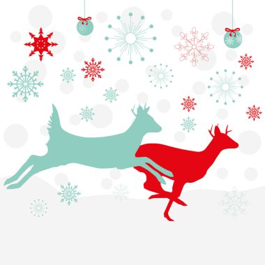 geyik Noel, tekstil için güzel resimler