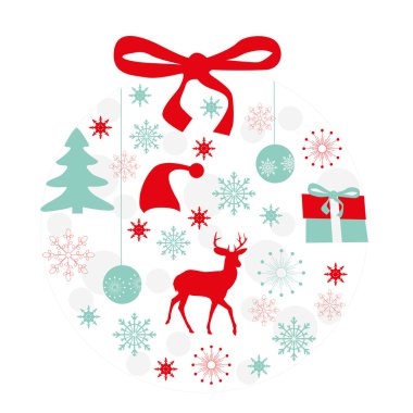 Noel desen oyuncaklar, güzel resimler şeklinde