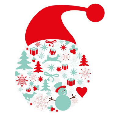 Noel desen oyuncaklar, güzel resimler şeklinde