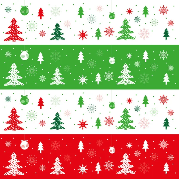 Christmas sömlösa mönster, vackra illustrationer — Stock vektor