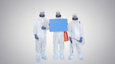 Epidemiyoloji ekibinin gradyan arka planı boş..