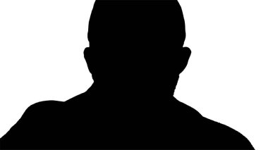 Siluet maskeli Amerikalı çiftçi öksürüyor..