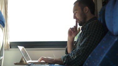 Yeni fikirler aramak ve işe trenle giderken düşünmek..