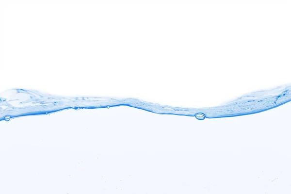 Vlna vody na bílém pozadí — Stock fotografie