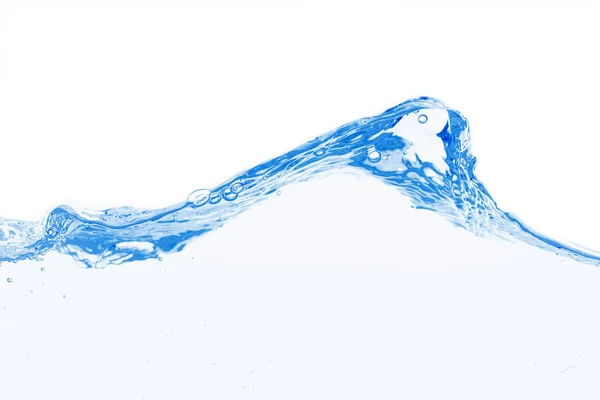 Κύμα νερού σε άσπρο φόντο — Φωτογραφία Αρχείου