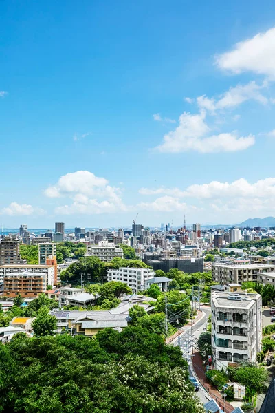 Paesaggio della città di Fukuoka — Foto Stock