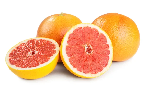 Oranje fruit op witte achtergrond — Stockfoto