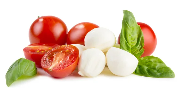 Mozzarella Käse auf weißem Hintergrund — Stockfoto