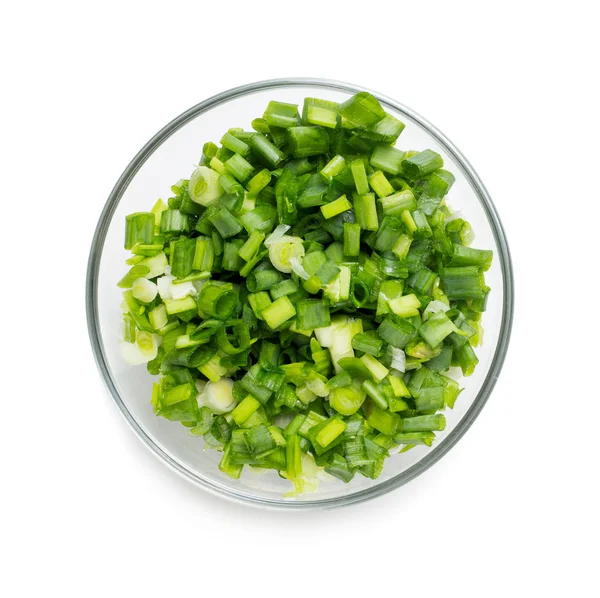 Yeşil soğan, doğranmış — Stok fotoğraf