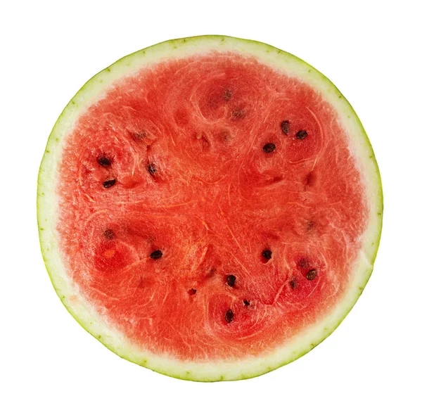 Watermeloen geïsoleerd op wit — Stockfoto