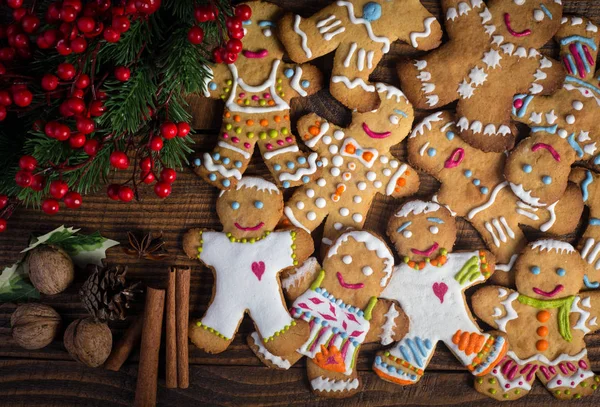 Christmas Gingerbread men — Stock Photo, Image