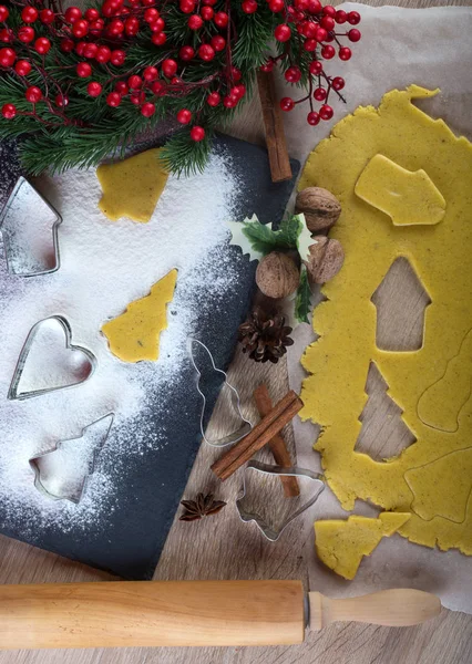 Ginger Christmas baking — Stock Photo, Image