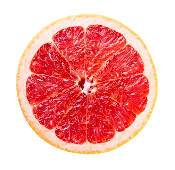 Кусок свежего спелого грейпфрута — стоковое фото