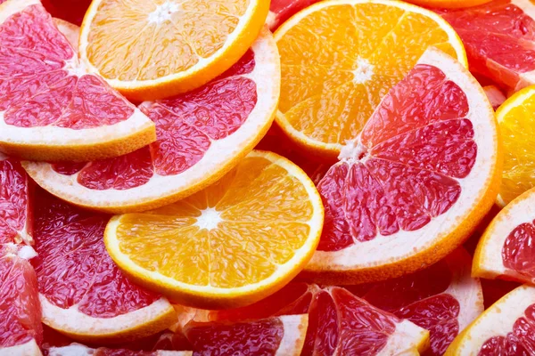 オレンジとグレープ フルーツの背景 — ストック写真