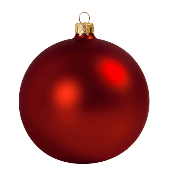 Bola roja de Navidad — Foto de Stock